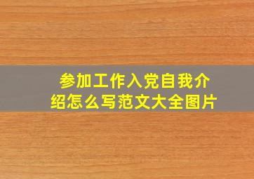 参加工作入党自我介绍怎么写范文大全图片