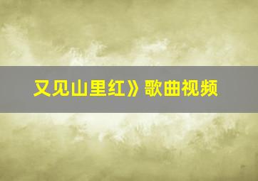 又见山里红》歌曲视频