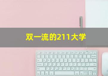 双一流的211大学