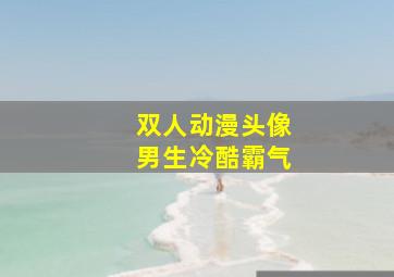 双人动漫头像男生冷酷霸气