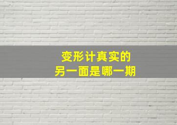 变形计真实的另一面是哪一期