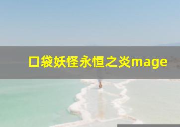 口袋妖怪永恒之炎mage