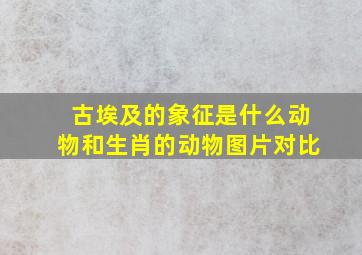 古埃及的象征是什么动物和生肖的动物图片对比