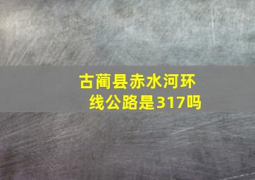 古蔺县赤水河环线公路是317吗