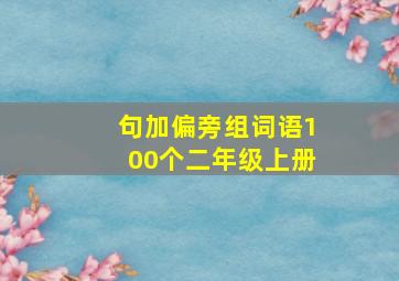 句加偏旁组词语100个二年级上册