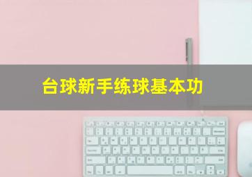 台球新手练球基本功