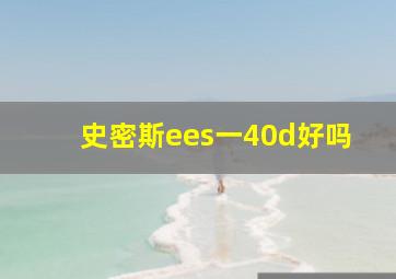 史密斯ees一40d好吗