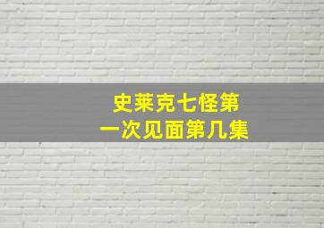 史莱克七怪第一次见面第几集