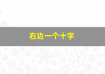 右边一个十字