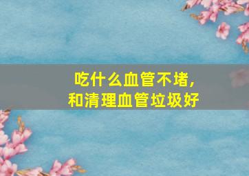 吃什么血管不堵,和清理血管垃圾好