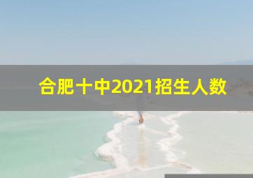 合肥十中2021招生人数