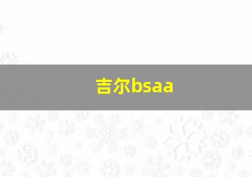 吉尔bsaa