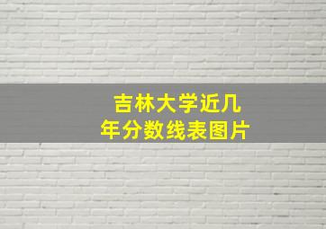 吉林大学近几年分数线表图片