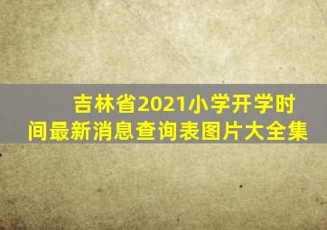 吉林省2021小学开学时间最新消息查询表图片大全集