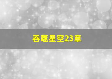 吞噬星空23章