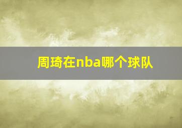 周琦在nba哪个球队