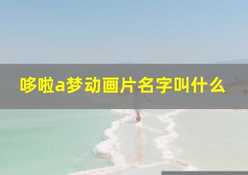 哆啦a梦动画片名字叫什么