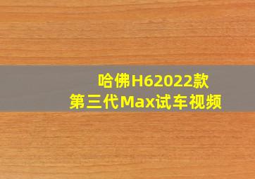 哈佛H62022款第三代Max试车视频