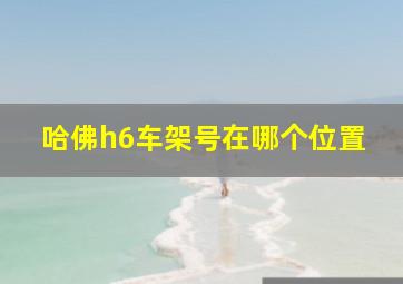 哈佛h6车架号在哪个位置