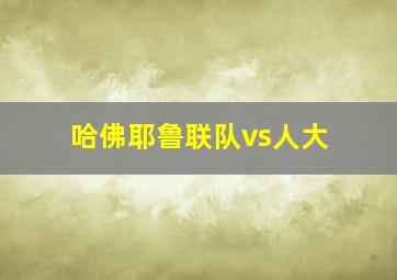 哈佛耶鲁联队vs人大