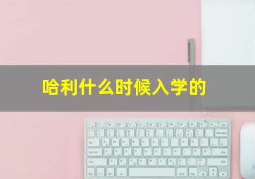 哈利什么时候入学的