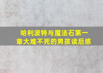 哈利波特与魔法石第一章大难不死的男孩读后感