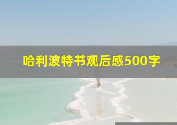 哈利波特书观后感500字