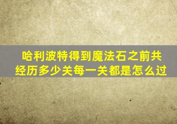 哈利波特得到魔法石之前共经历多少关每一关都是怎么过