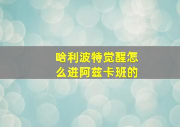 哈利波特觉醒怎么进阿兹卡班的