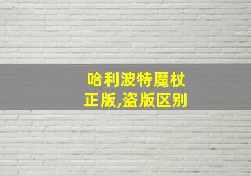 哈利波特魔杖正版,盗版区别