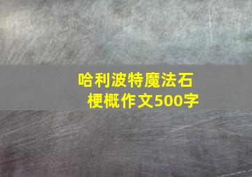 哈利波特魔法石梗概作文500字