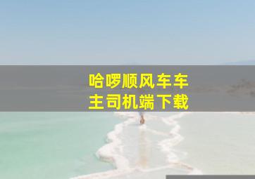 哈啰顺风车车主司机端下载