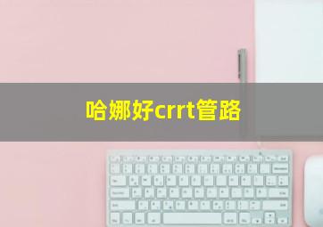 哈娜好crrt管路