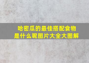 哈密瓜的最佳搭配食物是什么呢图片大全大图解