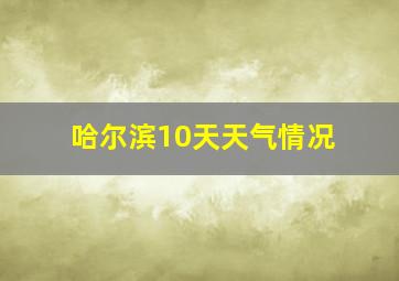 哈尔滨10天天气情况