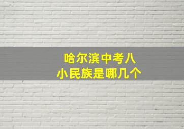 哈尔滨中考八小民族是哪几个