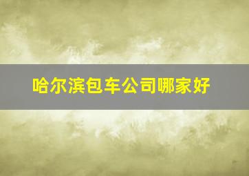 哈尔滨包车公司哪家好