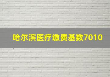 哈尔滨医疗缴费基数7010