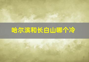 哈尔滨和长白山哪个冷