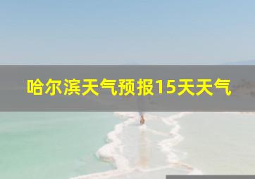 哈尔滨天气预报15天天气