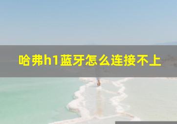 哈弗h1蓝牙怎么连接不上