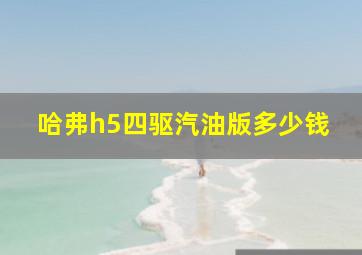 哈弗h5四驱汽油版多少钱