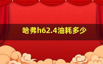 哈弗h62.4油耗多少