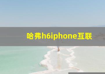 哈弗h6iphone互联