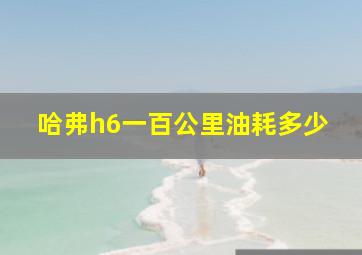 哈弗h6一百公里油耗多少