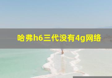 哈弗h6三代没有4g网络