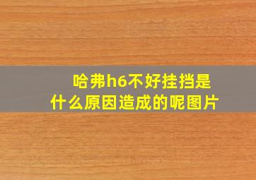 哈弗h6不好挂挡是什么原因造成的呢图片