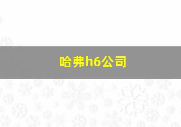 哈弗h6公司