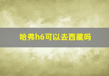 哈弗h6可以去西藏吗