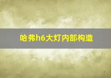 哈弗h6大灯内部构造